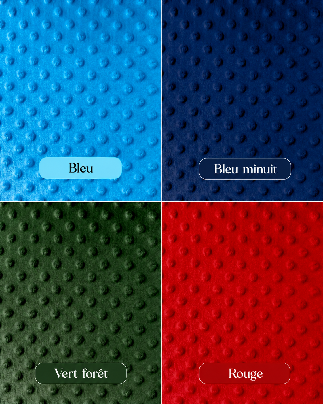 Couverture 100% minky personnalisée