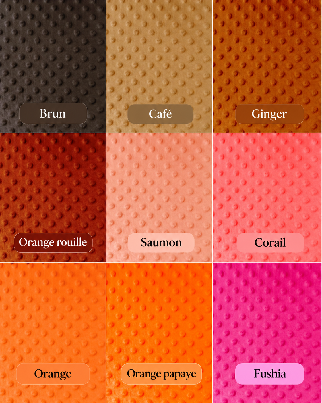 Couverture 100% minky personnalisée