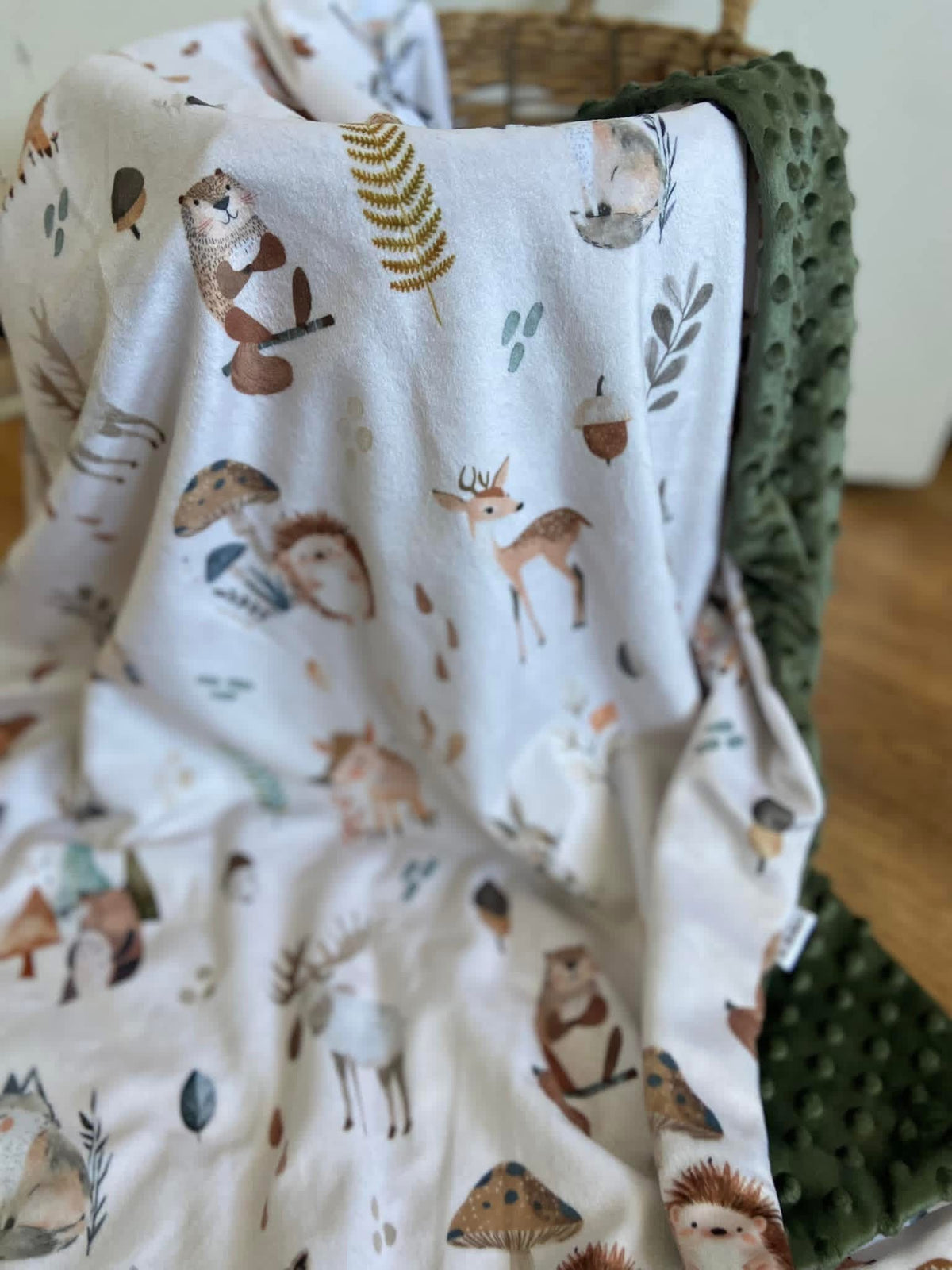 Couverture 100% minky personnalisée