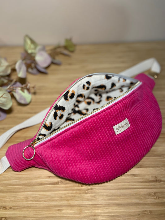 Sac banane Rose Léopard